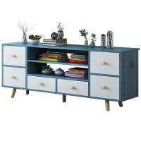 TV Stand Cabinet Wooden TV Unit Storage Console with Shelves,For Living Room,Bedroom