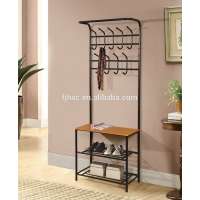 With a shoe rack coat Hanger