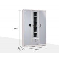 Cheap Steel Furniture Different Color 3 Door Indian Fancy Bedroom Wardrobe