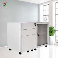 Office drawer vertical mobile filing storage cabinet with wheel